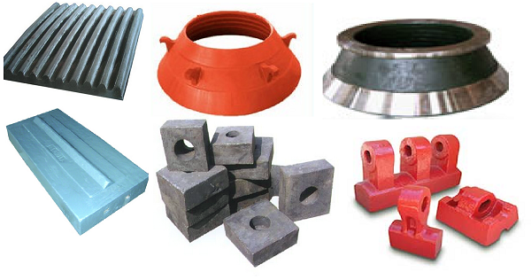 jaw Crusher hammer crusher impact crusher and cone crusher wear parts