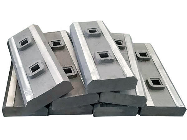 ألواح تصادم من الصلب عالي المنغنيز للكسارة